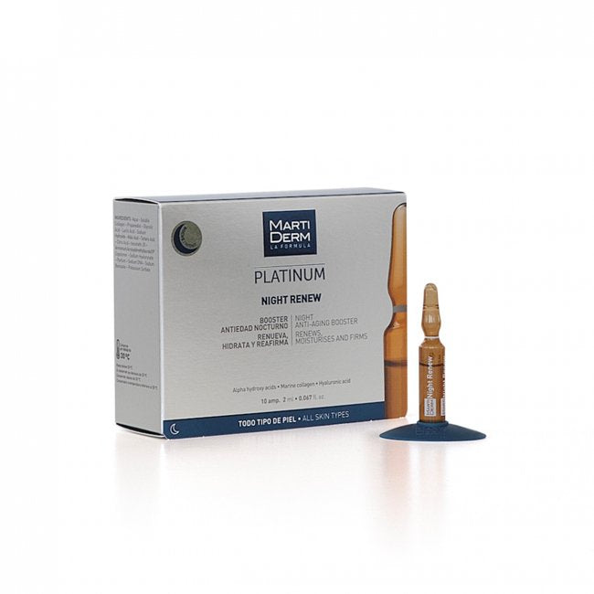 Martiderm Night Renew Platinum Ampoules Soft Peeling