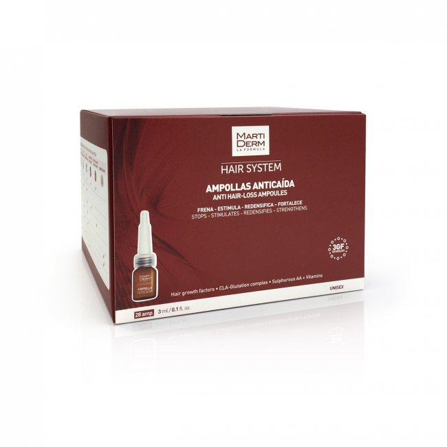 Martiderm Hair System 3GF Ampoules Anti Hair Loss