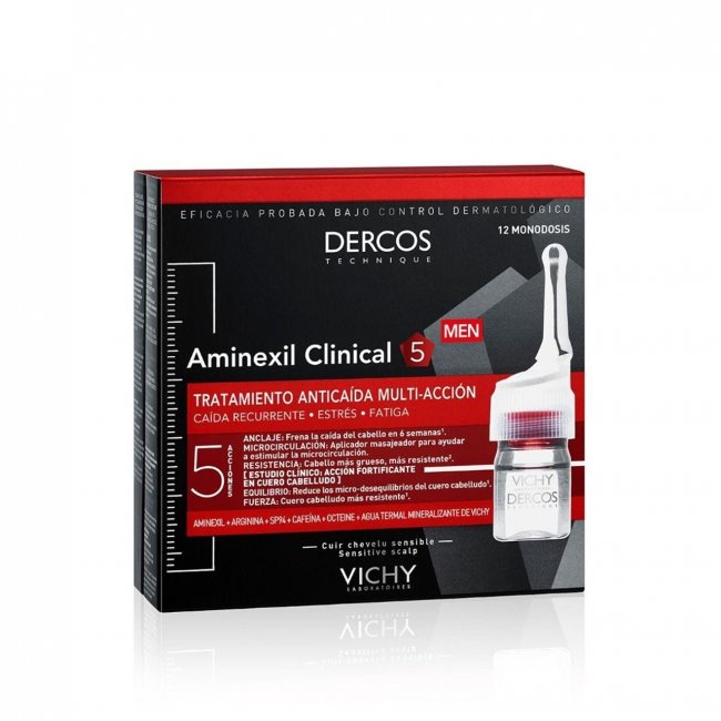 Vichy Dercos Aminexil Clinical 5 Anti-Hair Loss Ampoules Men