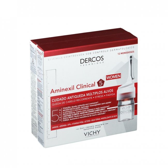 Vichy Dercos Aminexil Clinical 5 Anti-Hair Loss Ampoules Women